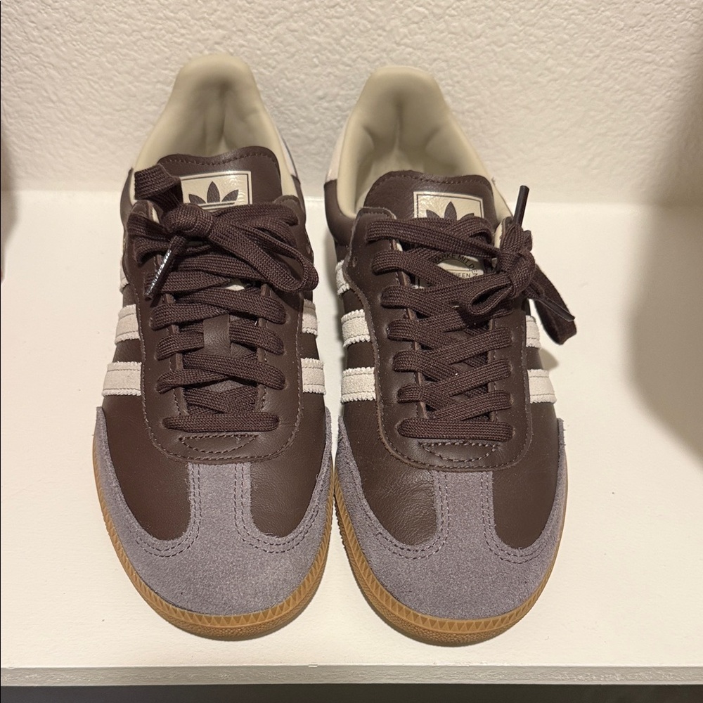 Unworn Adidas Samba OG Brown